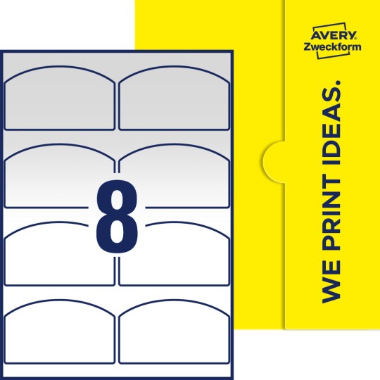 8 stk. etiketter per ark