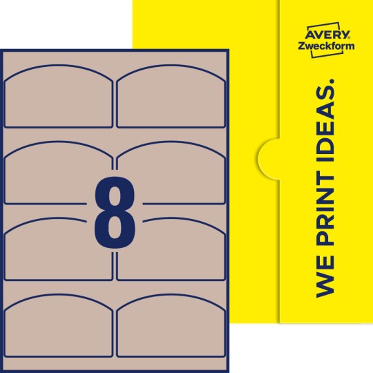 8 stk. etiketter per ark