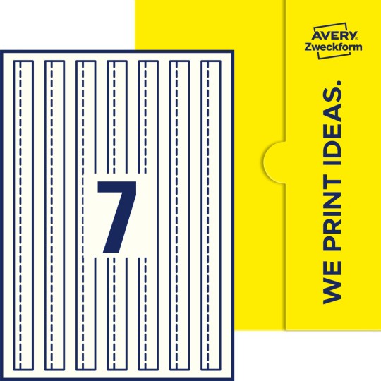 7 stk. etiketter per ark