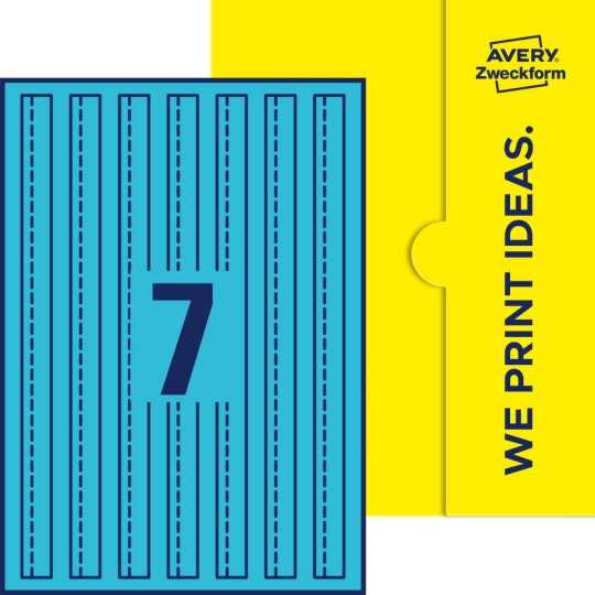 7 stk. etiketter per ark
