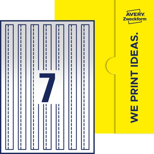 7 stk. etiketter per ark
