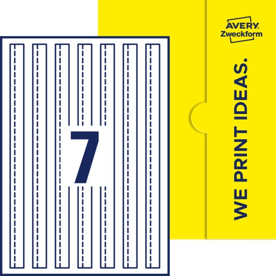 7 stk. etiketter per ark