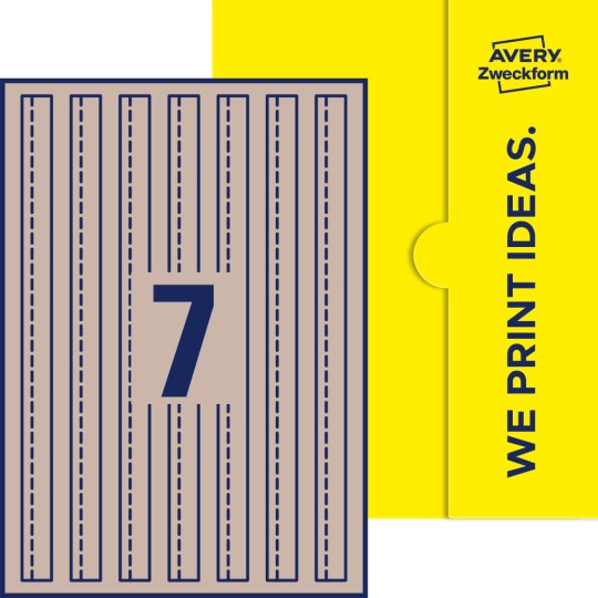 7 stk. etiketter per ark