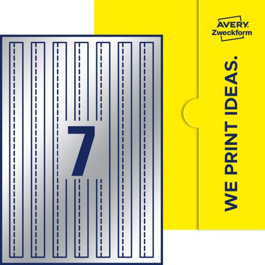7 stk. etiketter per ark