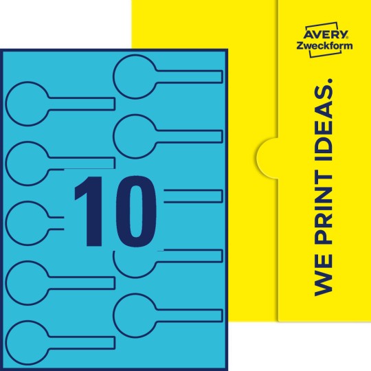 10 stk. etiketter per ark
