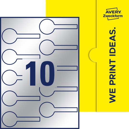 10 stk. etiketter per ark