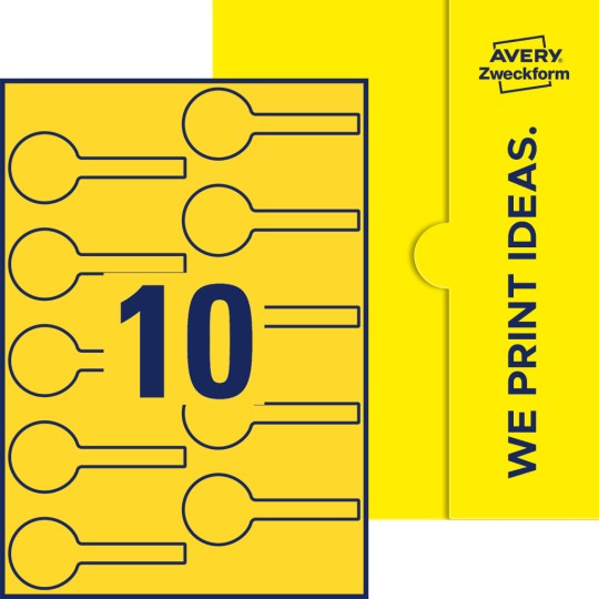 10 stk. etiketter per ark