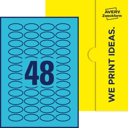 48 stk. etiketter per ark