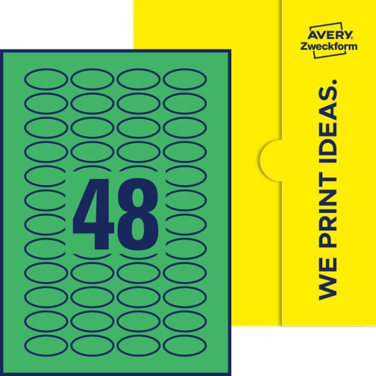 48 stk. etiketter per ark