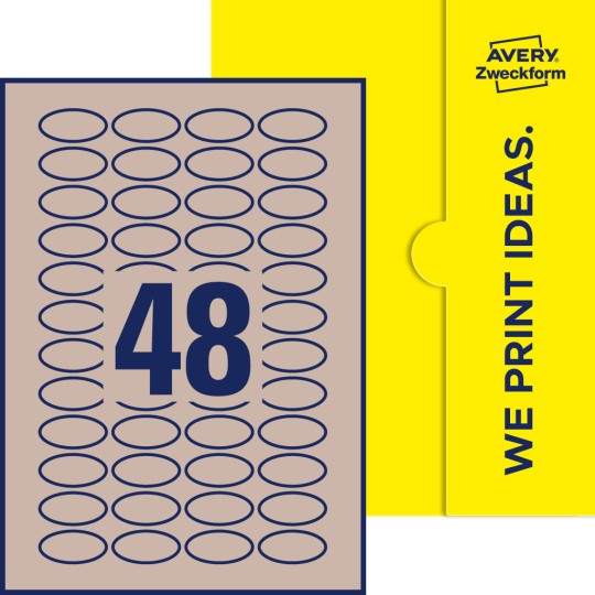 48 stk. etiketter per ark