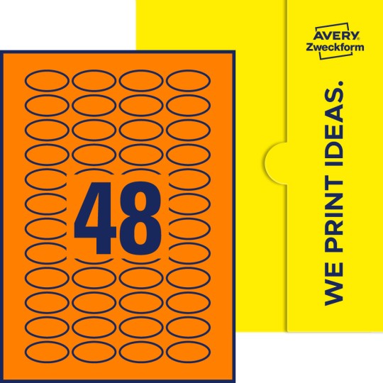 48 stk. etiketter per ark