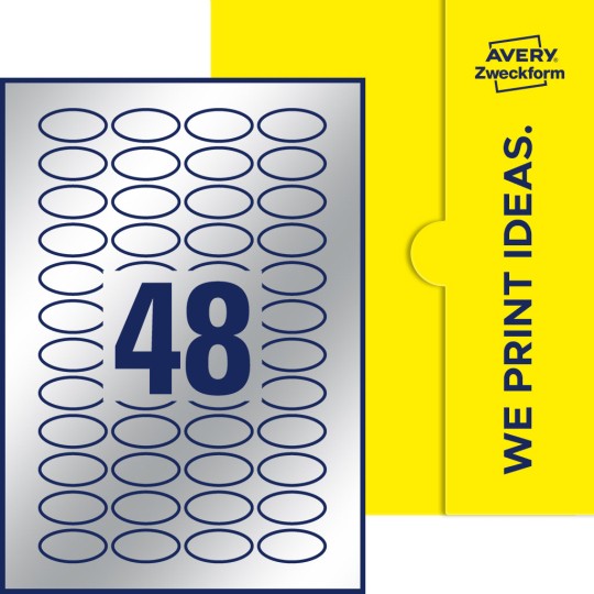 48 stk. etiketter per ark