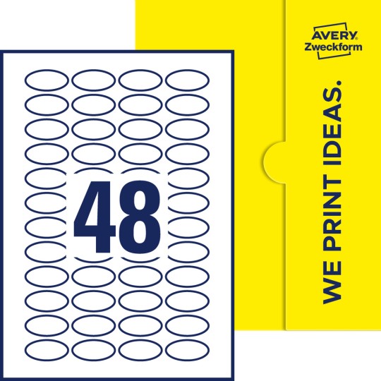 48 stk. etiketter per ark