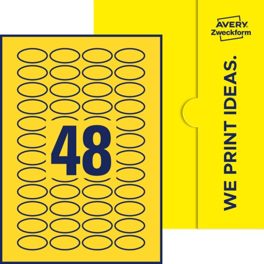 48 stk. etiketter per ark
