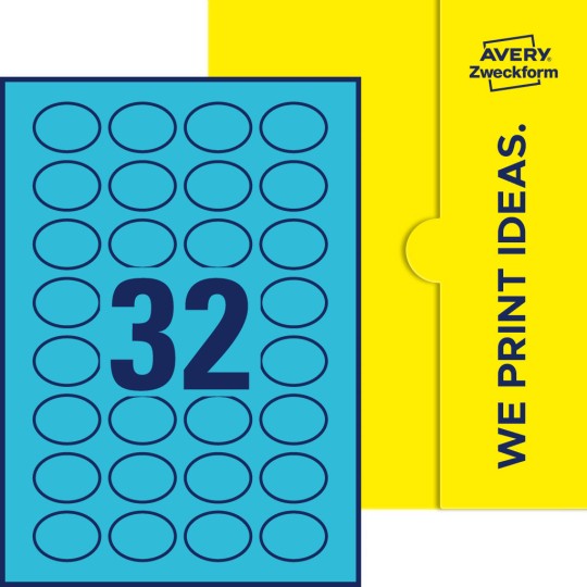 32 stk. etiketter per ark