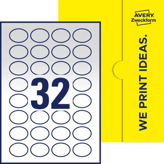 32 stk. etiketter per ark