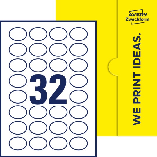 32 stk. etiketter per ark