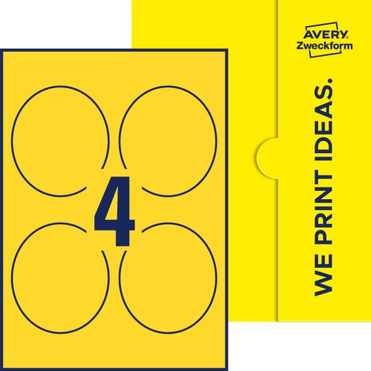 4 stk. etiketter per ark