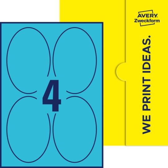 4 stk. etiketter per ark
