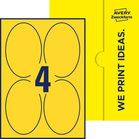 4 stk. etiketter per ark