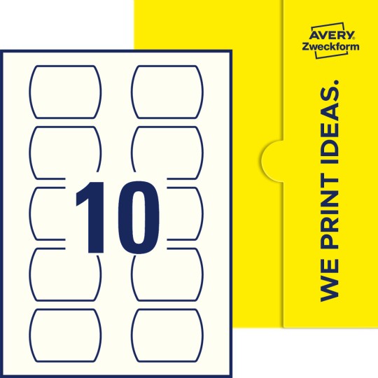 10 stk. etiketter per ark