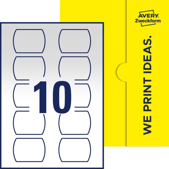 10 stk. etiketter per ark