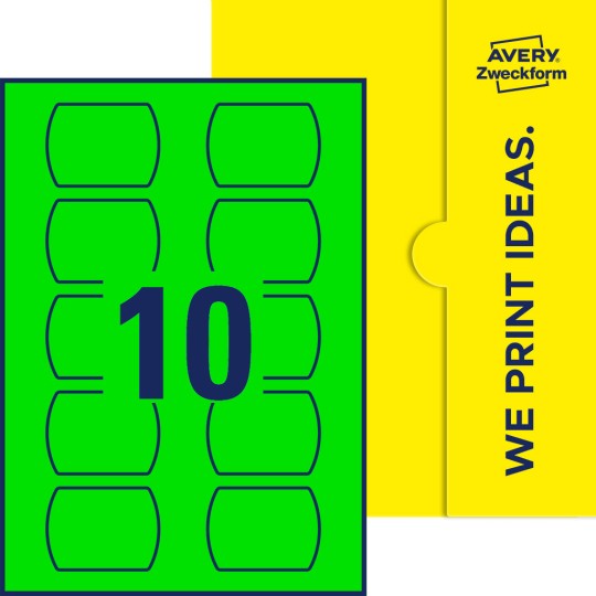 10 stk. etiketter per ark