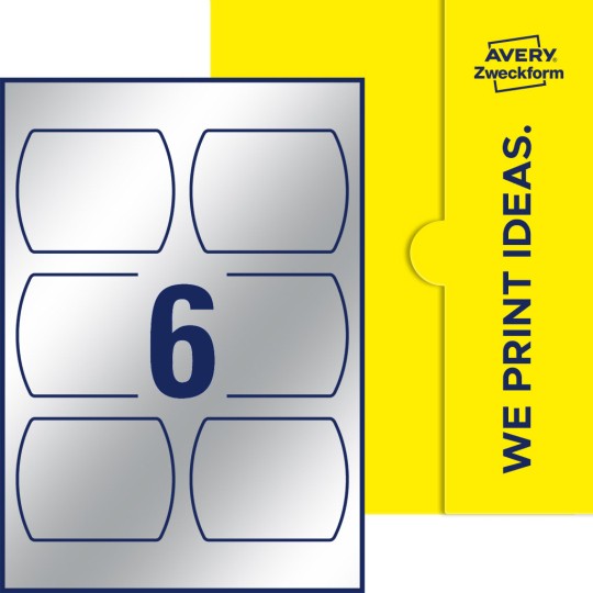 6 stk. etiketter per ark