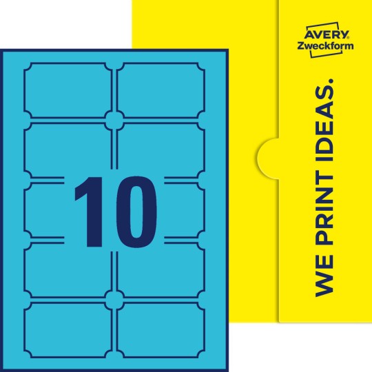 10 stk. etiketter per ark