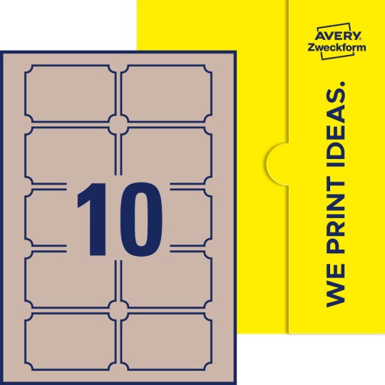 10 stk. etiketter per ark