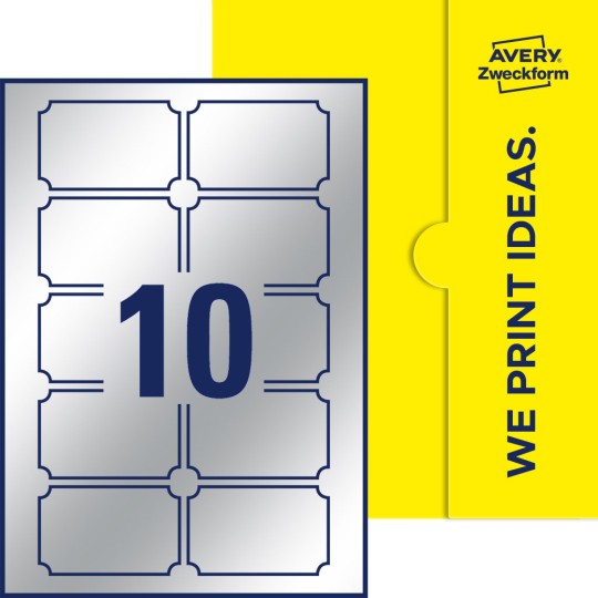10 stk. etiketter per ark