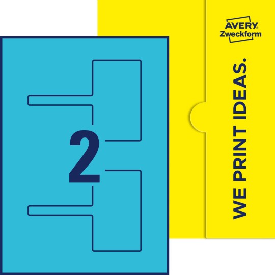 2 stk. etiketter per ark