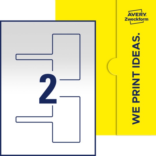 2 stk. etiketter per ark