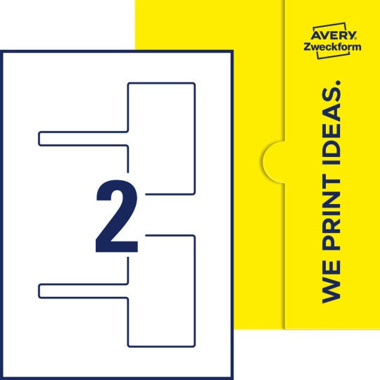 2 stk. etiketter per ark