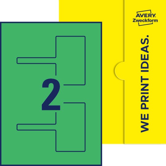 2 stk. etiketter per ark