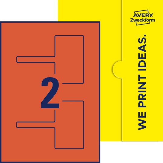 2 stk. etiketter per ark