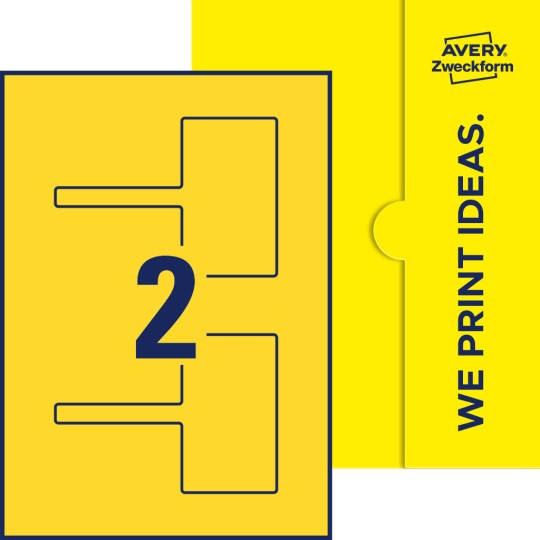 2 stk. etiketter per ark