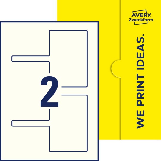 2 stk. etiketter per ark