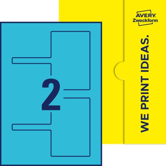 2 stk. etiketter per ark