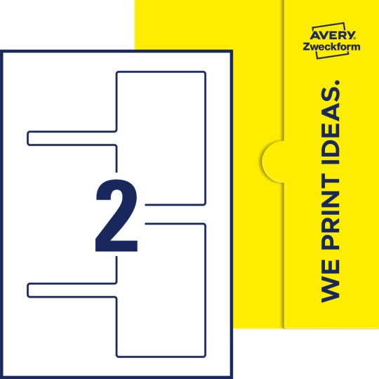 2 stk. etiketter per ark