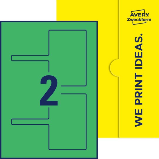 2 stk. etiketter per ark