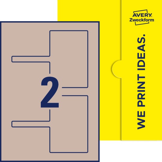 2 stk. etiketter per ark