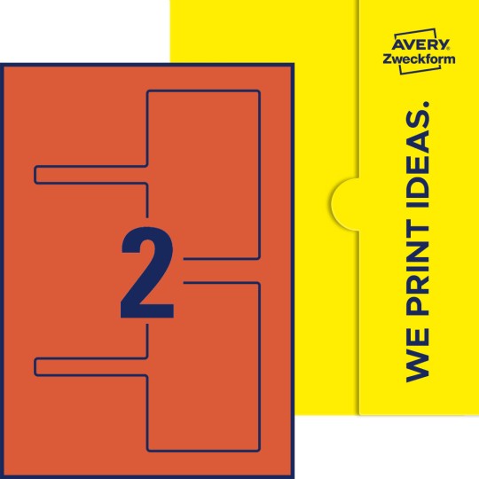 2 stk. etiketter per ark
