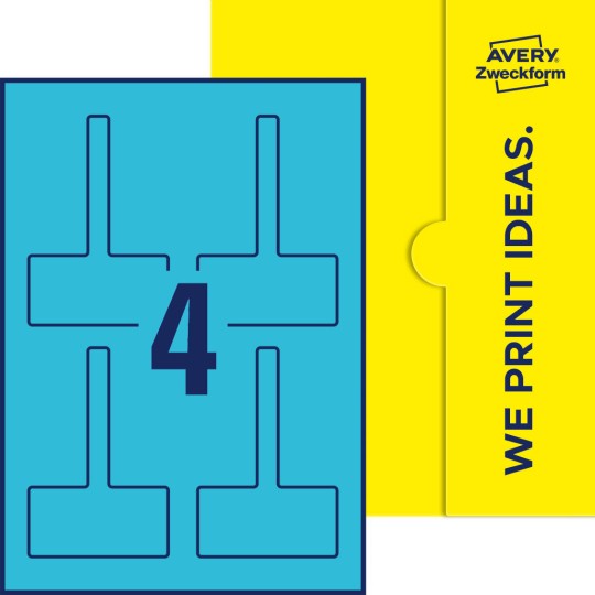 4 stk. etiketter per ark