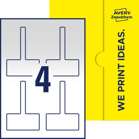 4 stk. etiketter per ark