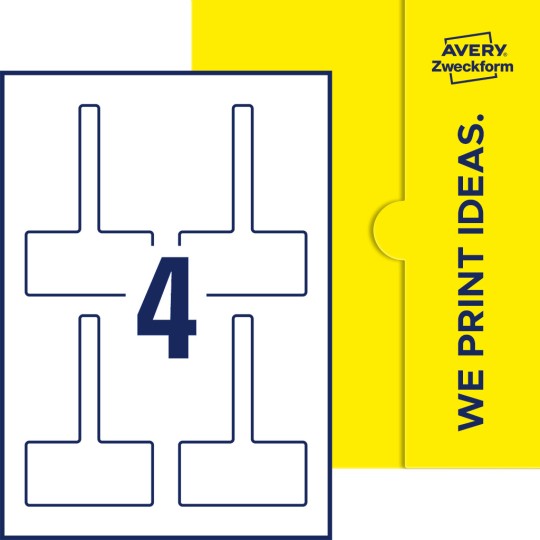 4 stk. etiketter per ark