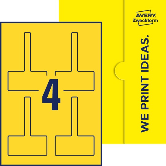 4 stk. etiketter per ark