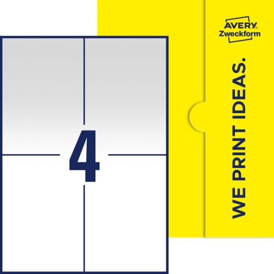 4 stk. etiketter per ark