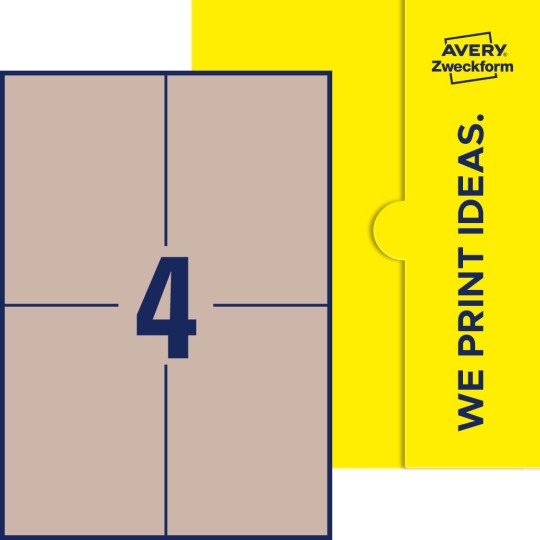 4 stk. etiketter per ark