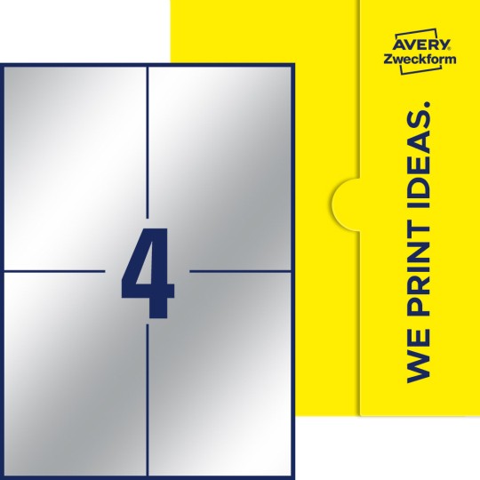 4 stk. etiketter per ark